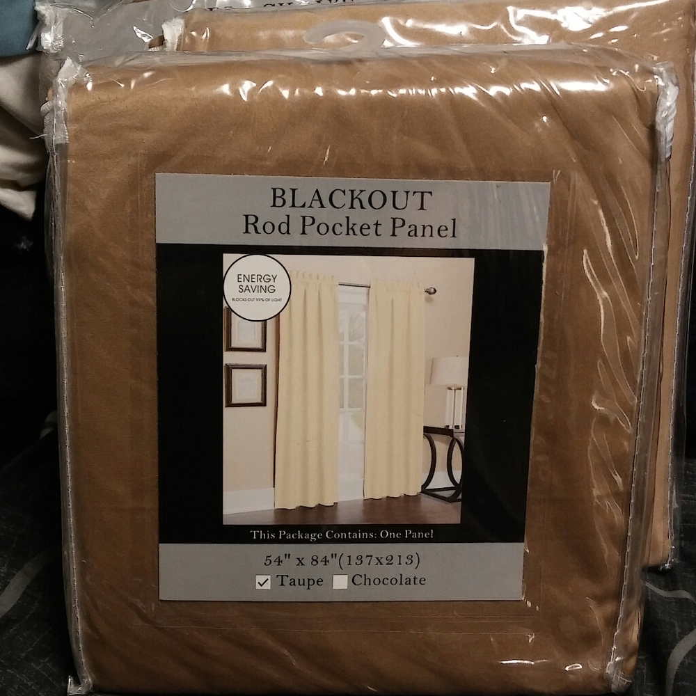 ⛔SOLD⛔3 Blackout Curtain Panels